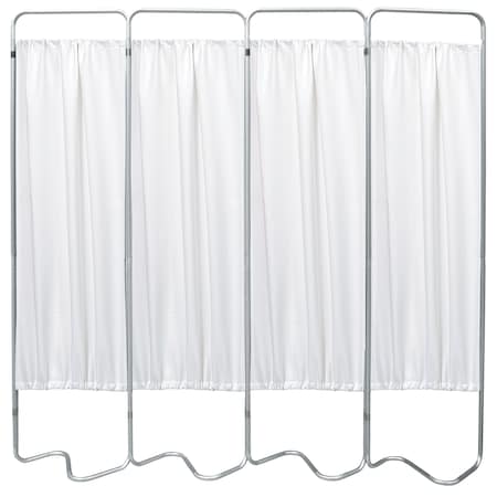 Omnimed 4 Section Beamatic Privacy Screen with Vinyl Panels, White 153054-10